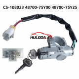 CS-108023 48700-75Y00 48700-75Y25 Ignition Switch & Lock Cylinder Assembly With Keys Fits Nissan B13 1992-2017 Nissan Sentra Nissan Tsuru III Aftermarket Auto Replacement Spare Parts