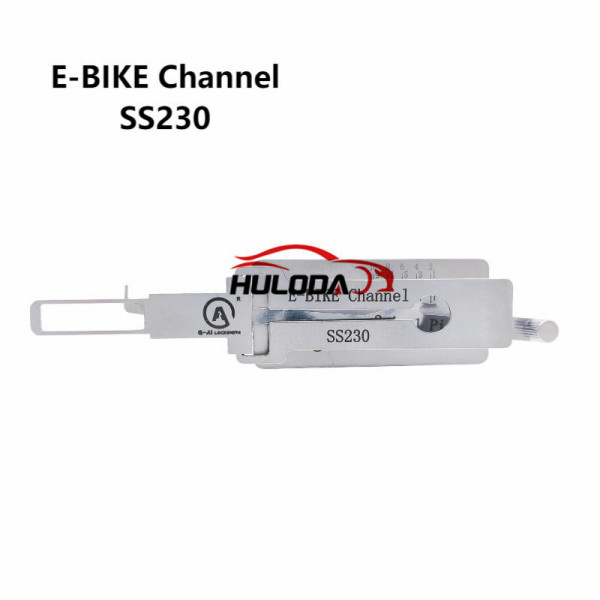 E-BIKE Channel SS230 2-IN-1 Locksmith Tools For Peugeot motorcycles Lock Pick