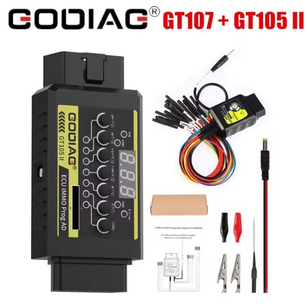 GODIAG GT107 DSG Gearbox Adapter with GT105 II IMMO Prog AD For DQ250, DQ200, VL381, VL300, DQ500, DL501 for Benz/BMW