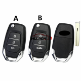 For Chevrolet 3 button  Remote Key shell case For SAIC MAXUS Pick Up T60 LDV V80 G10 FOB Car Remote Key with Cross emblem