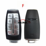 For Korean Hyundai Genesis G80 GV80 Key Smart Card Shell with emblem