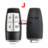 For Korean Hyundai Genesis G80 GV80 Key Smart Card Shell with emblem