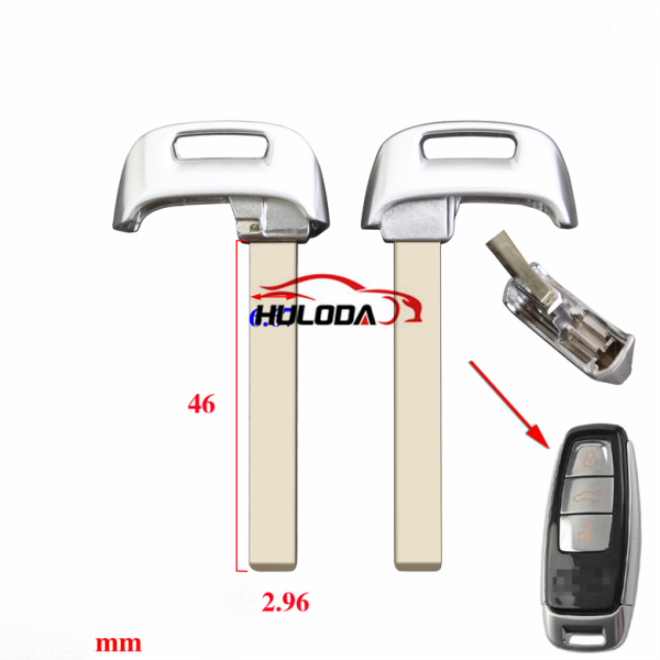 Emergency Car Key For Audi A3L Remote key blade