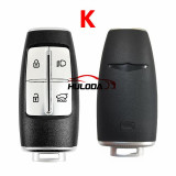For Korean Hyundai Genesis G80 GV80 Key Smart Card Shell with emblem