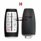 For Korean Hyundai Genesis G80 GV80 Key Smart Card Shell with emblem