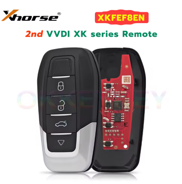 Xhorse VVDI 2ND Generation Wire Remote Universal Wired Key XKFEF8EN for VVDI Key Tool VVDI2 Mini Key Tool or MAX Pro