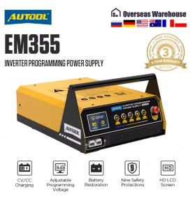 AUTOOL EM355 Auto Reprogramming Tool Car Fast Charging Inverter Programming Power Supply & Charger Regulator Voltage Transformer
