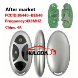 For hyundai  3-button smart car remote key 95440-BE540 433MHz 4A Chip