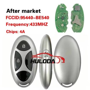 For hyundai  3-button smart car remote key 95440-BE540 433MHz 4A Chip