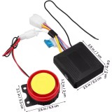 12V Motorcycle Bike Security Alarm System, Remote Control Burglar Protection Kit