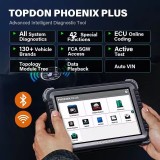 Topdon Phoenix Plus 2 Automotive Car Diagnostic Tool Professional ECU Coding Scan VAG Bi-Directional OBD2 Scanner Active Test