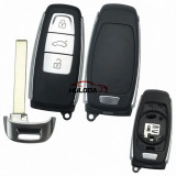 For Audi 3 button remote key shell case , for 2017 Audi A8 no emblem