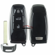 Paint style For Audi 3 button remote key shell case , for 2017 Audi A8 no emblem