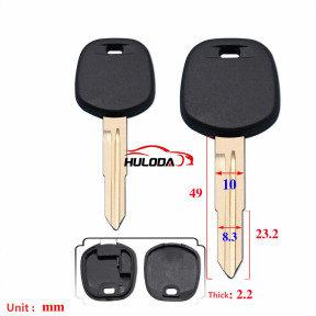 For Daihatsu transponder key blank no emblem 