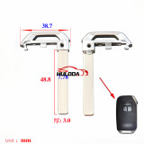 Uncut Emergency Insert Smart Key Blade For NEW kia Smart Remote Fob Spare Small Emergency Key