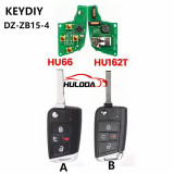 KEYDIY KD DZ-ZB15-4 Smart Key Fob with 4 Buttons Key Shell for Volkswagen 5C Audi Seat Skoda MQB49 Type