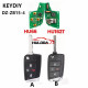 KEYDIY KD DZ-ZB15-4 Smart Key Fob with 4 Buttons Key Shell for Volkswagen 5C Audi Seat Skoda MQB49 Type