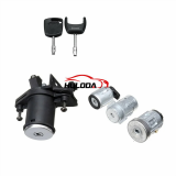2S61‑A22050BM Complete Lock Set Ignition Barrel Door Lock Cylinders With Keys for Ford Fiesta MK5 Fusion 2002‑2008 OE 1479660