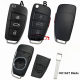 For Audi 3/3+1 button flip key blank with HU162T blade no emblem