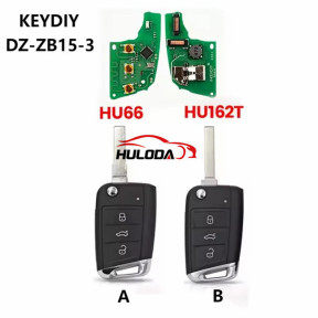 KEYDIY KD DZ-ZB15-3 Smart Key Fob with 3 Buttons Key Shell for Volkswagen 5C Audi Seat Skoda MQB49 Type