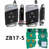 KEYDIY  ZB17 5 button Universal Remote Smart key For VW Magotan for KD-X2 KD MAX Key Programmer