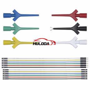 1 pcs Multimeter Test Leads Cable 2mm Socket Miniature Quick IC Test Clip Random color