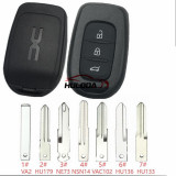 For Renault new 3 button remote key blank  with  emblem Please choose the blade