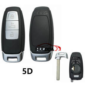 For Audi 5D Car key shell