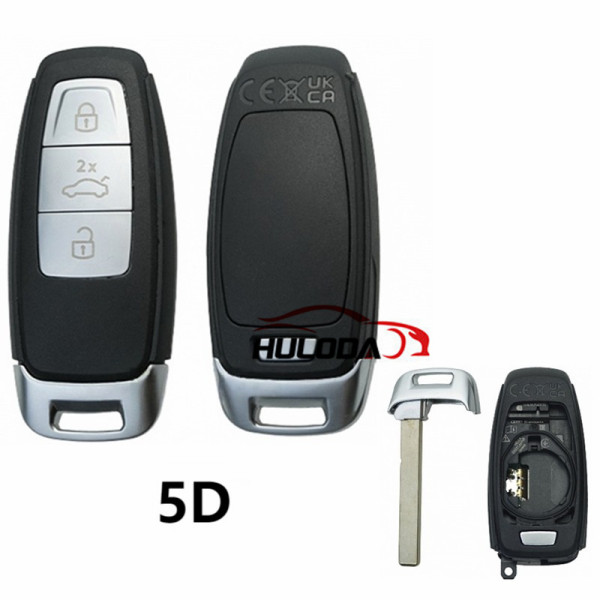 For Audi 5D Car key shell