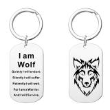 Wolf Head Keychain