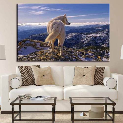 Acrylic Painting Wolf