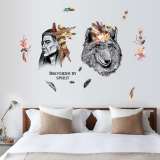 Tribal Wolf Decal
