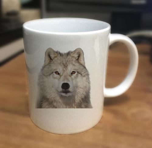 Ceramic Wolf Mug Coffee Tea Cup