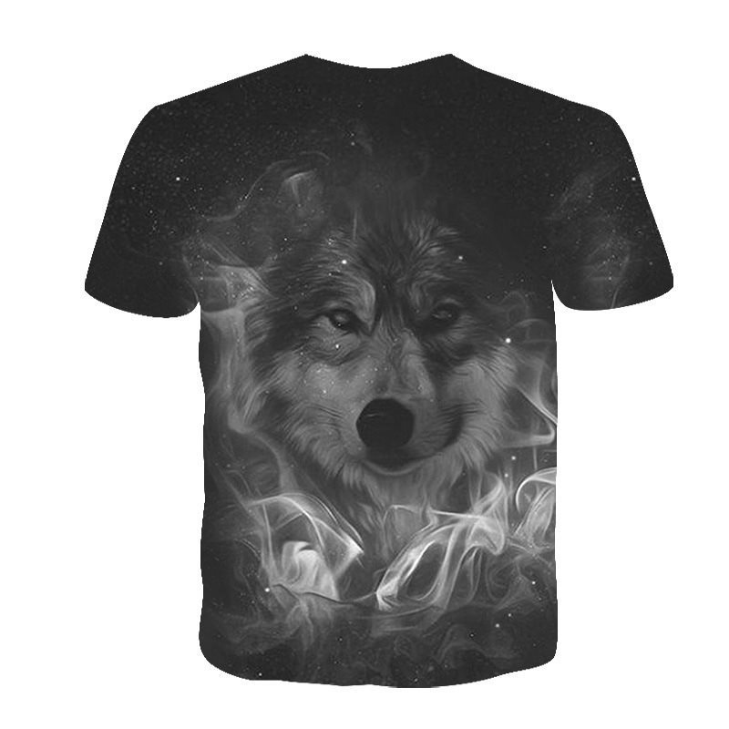 Unisex Wolf Print Tshirts - TheWildLifeJewelry