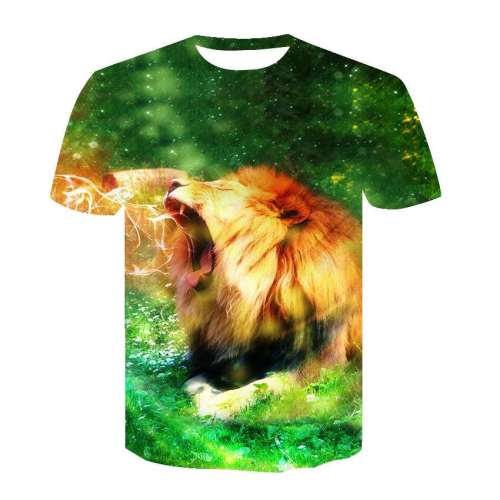 Lion T shirt Mens