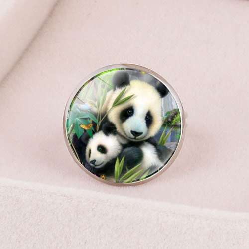 Unisex Adjustable Panda Rings