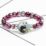 Unisex Beaded Panda Bracelet Jewelry