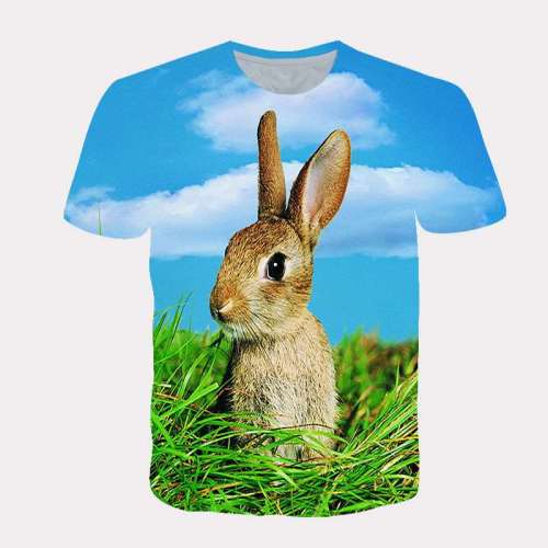 Family Matching Tshirts Unisex Bunny Print Top