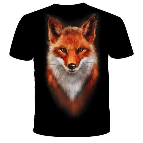 Family Matching Tshirts Unisex Fox Print Top