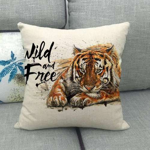 Tiger Print Pillow