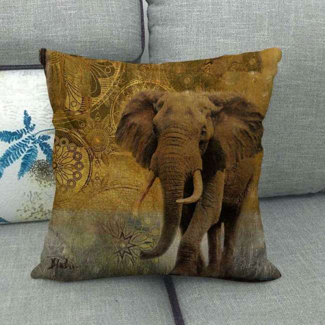 Big Soft Elephant Pillow
