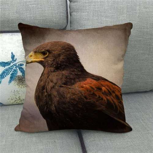 3D Eagle Print Cushion Cover Throw Pillow Case