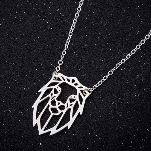 Unisex Stainless Steel Lion Necklace