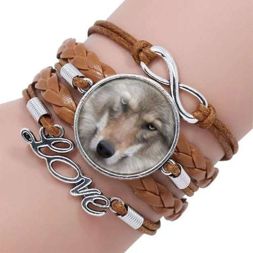 Unisex Wolf Love Bracelet