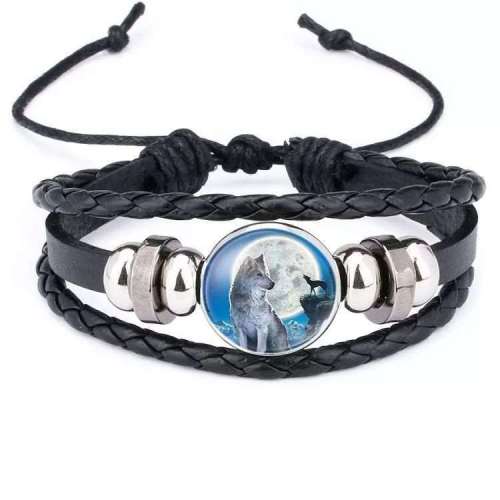 Unisex Wolf Bracelet