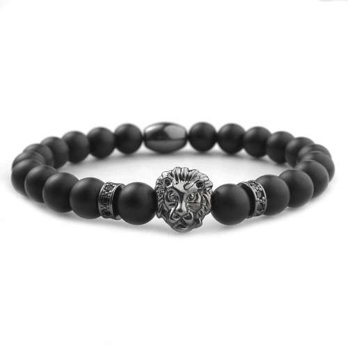 Unisex Luxury Beaded Lion Bracelet Jewelry