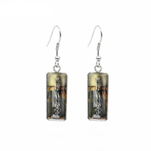 Tiger Print Earrings