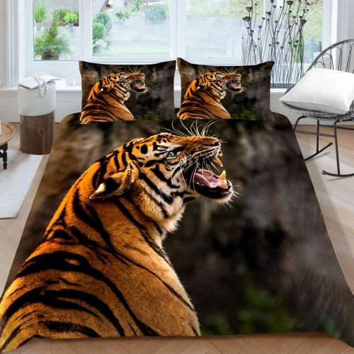 Tiger Bed Set Queen