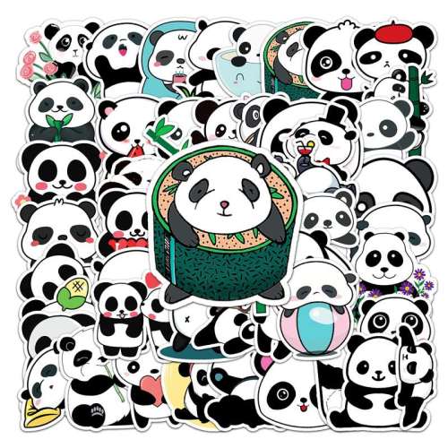 5 Different Sheets 3D Panda Stickers
