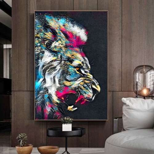 Lion Painting Face